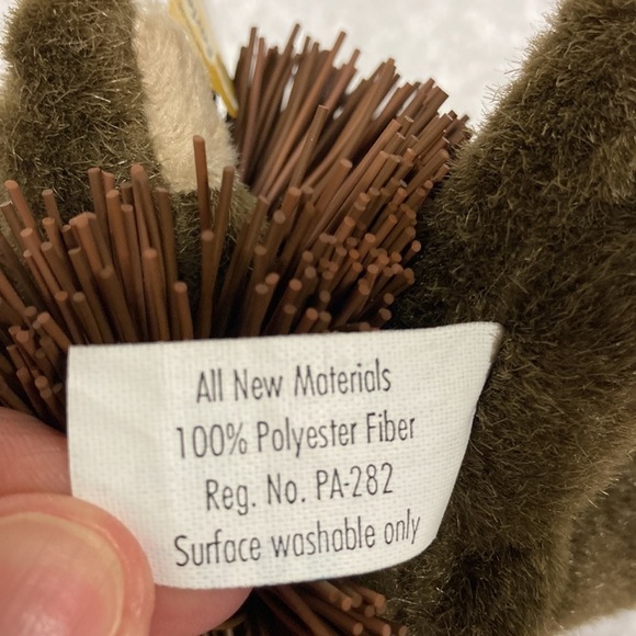 NWT 1999 Oddzon 4” Teddy Bear plush Farley Birthdate 11-1-98 Koosh Ball - Picture 4 of 7